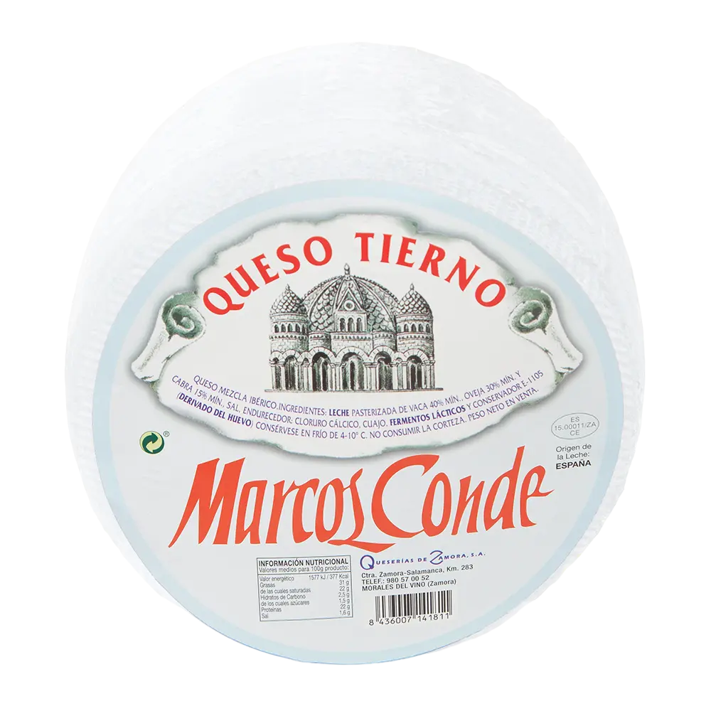 Imagen de QUESO DE MEZCLA TIERNO MARCOS CONDE